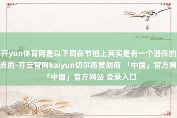 开yun体育网是以下周在节拍上其实是有一个潜在的要道的节拍点的-开云官网kaiyun切尔西赞助商 「中国」官方网站 登录入口